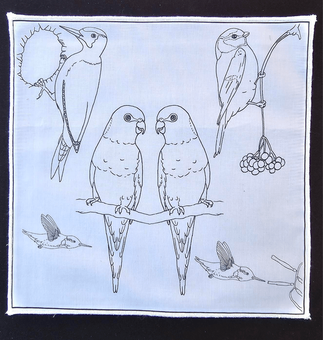 Petite feuille de coloriage lavable 