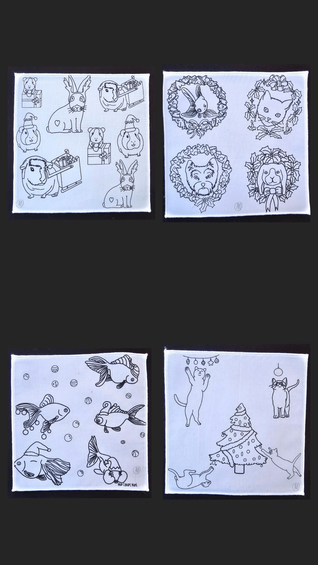 Petite feuille de coloriage lavable 